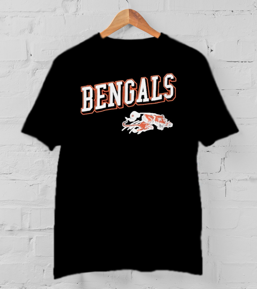 Bengals Cincinnati Black Tiger T-Shirt