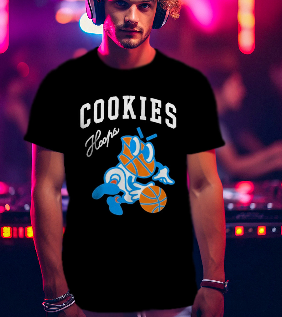 Cookies Hoops Basketball Cartoon Character Streetwear T-Shirt