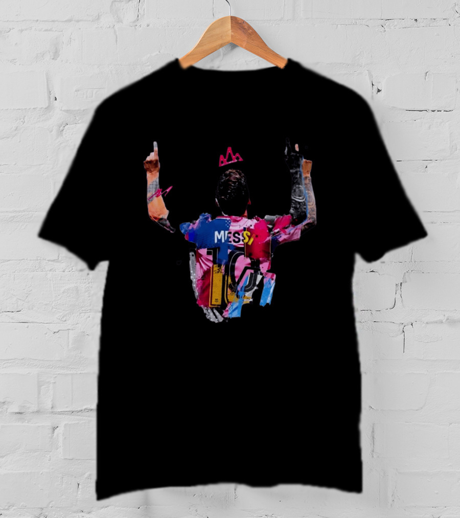 Messi 10 Barcelona Iconic Celebration T-Shirt