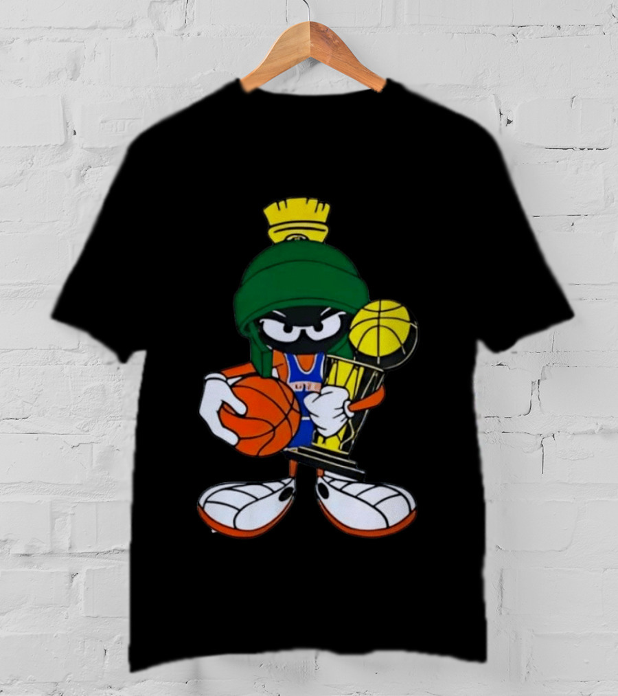Marvin The Martian NBA Basketball Champion With Trophy T-Shirt