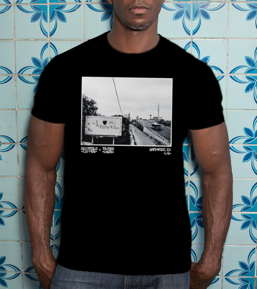 I Love Mi Espurs San Antonio Spurs Texas Granger Coffee Scene T-Shirt