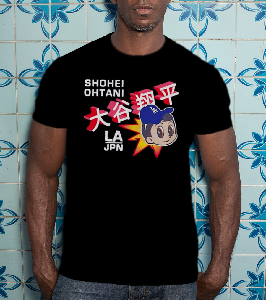 Shohei Ohtani LA Dodgers Anime Style LA JPN T-Shirt