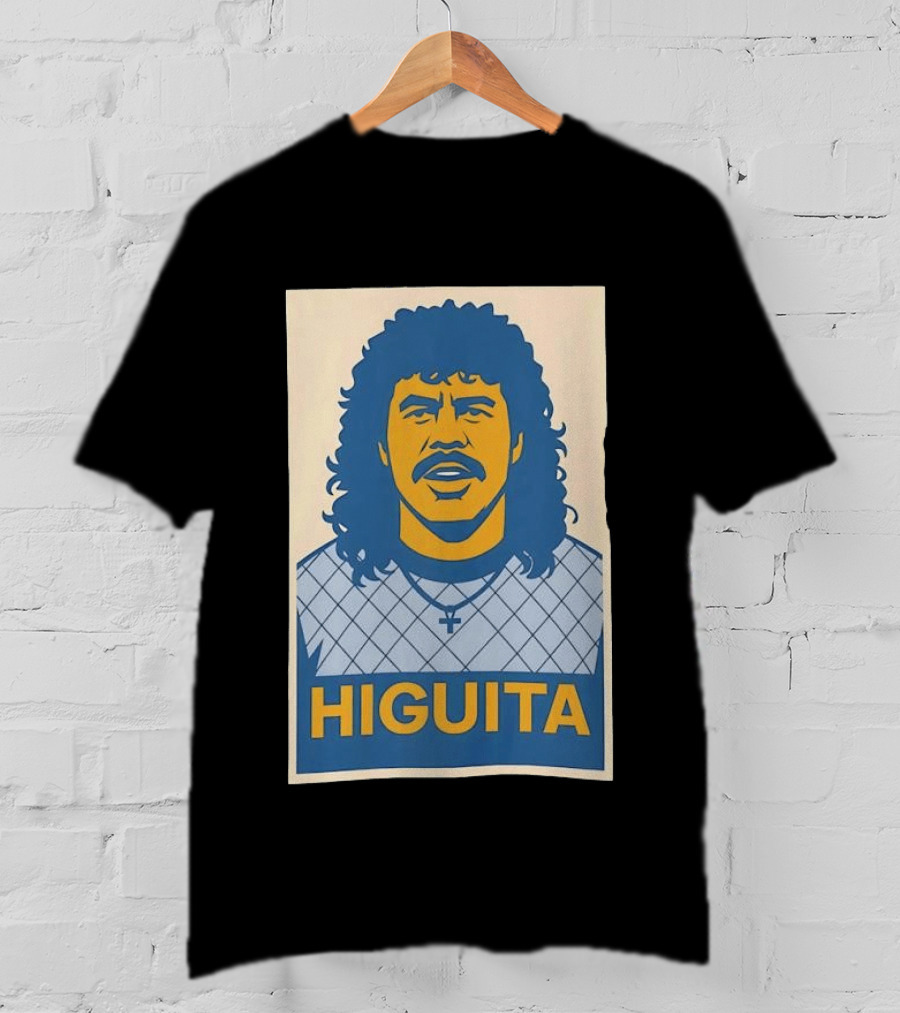 Rene Higuita Hope Graphic Print Vintage Football T-Shirt