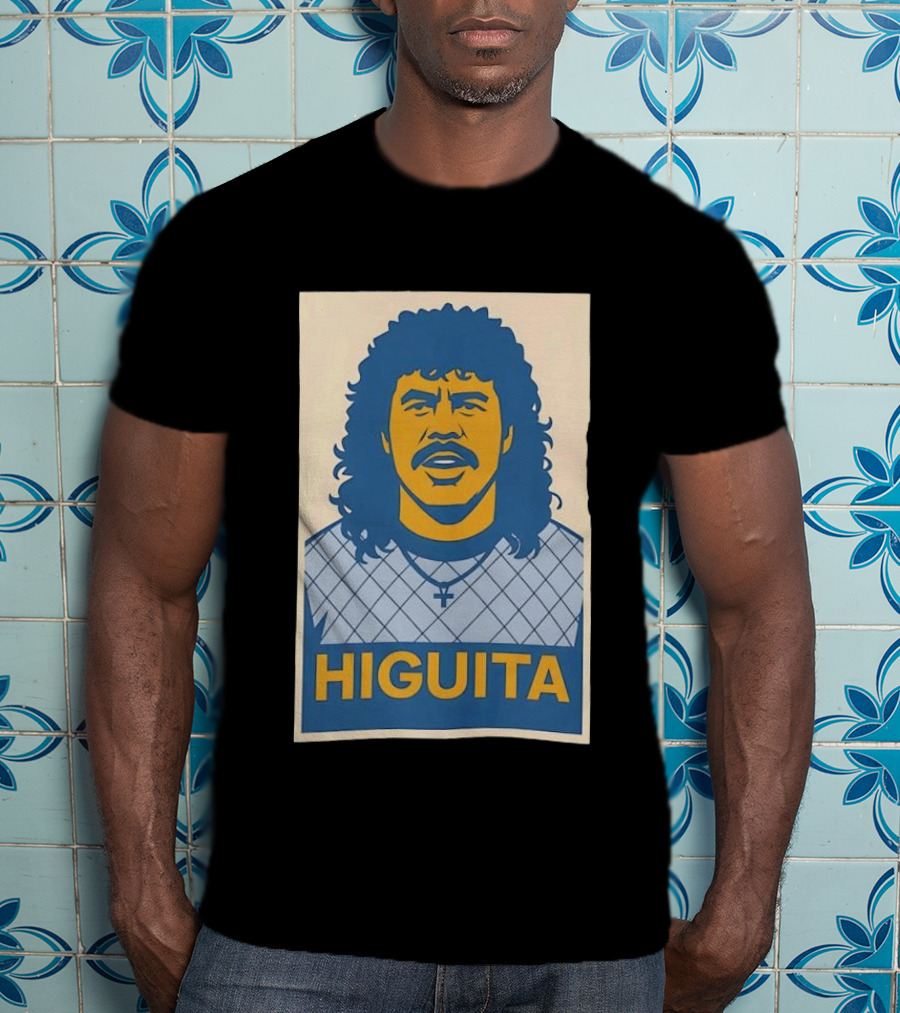 Rene Higuita Hope Graphic Print Vintage Football T-Shirt