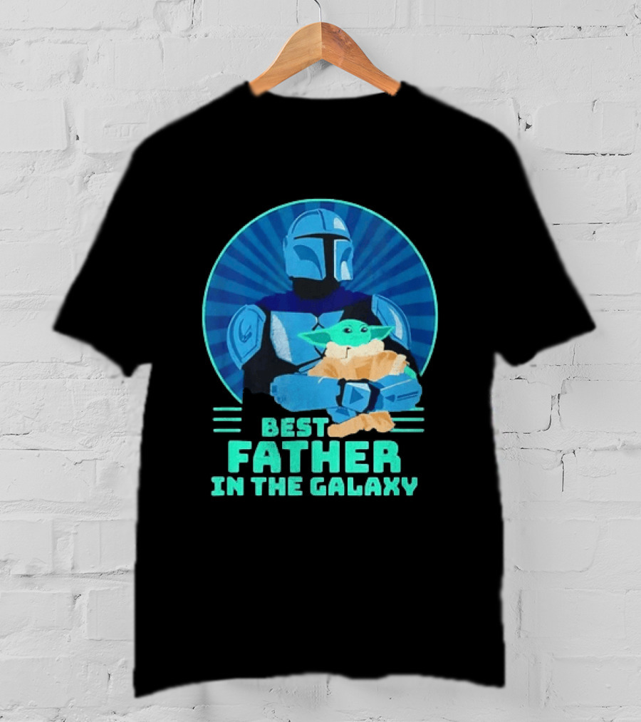 Star Wars Mandalorian Grogu Best Father In The Galaxy T-Shirt