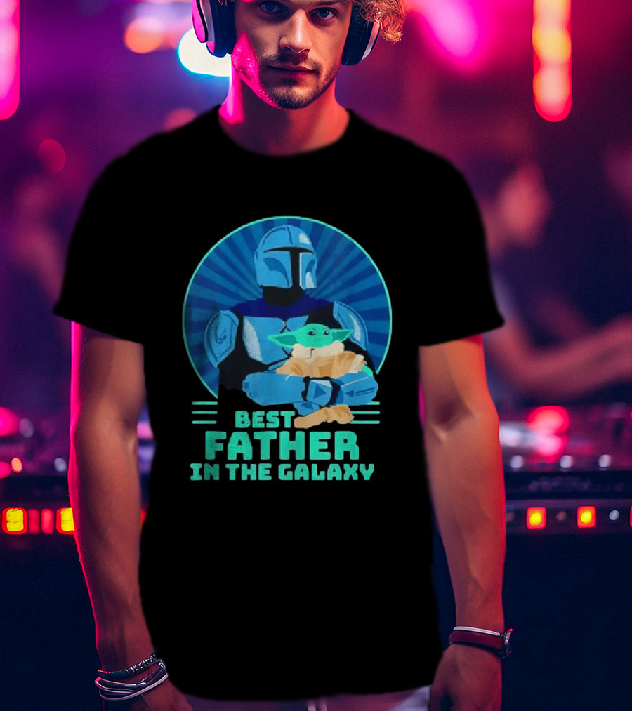 Star Wars Mandalorian Grogu Best Father In The Galaxy T-Shirt