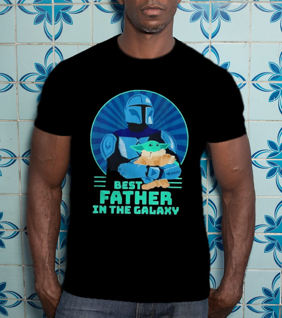 Star Wars Mandalorian Grogu Best Father In The Galaxy T-Shirt