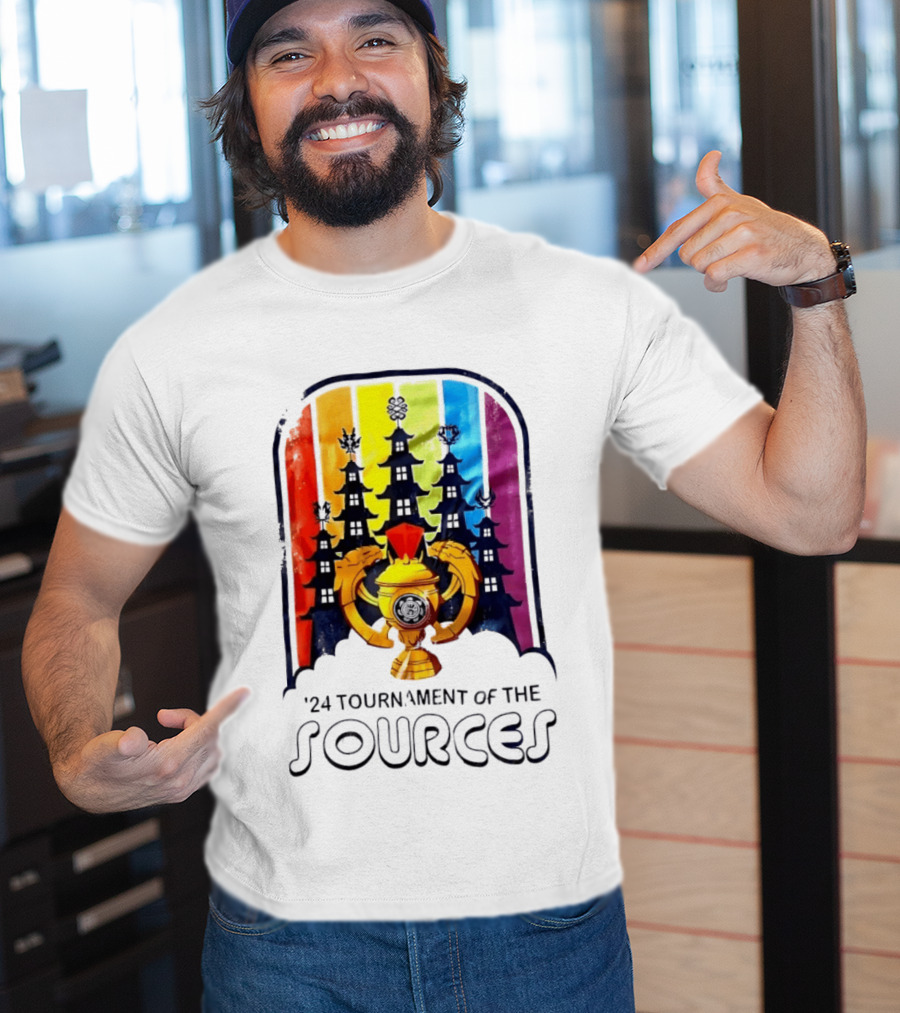 24 Tournament Of The Sources Trophy With Pagoda Silhouette And Rainbow T-Shirt