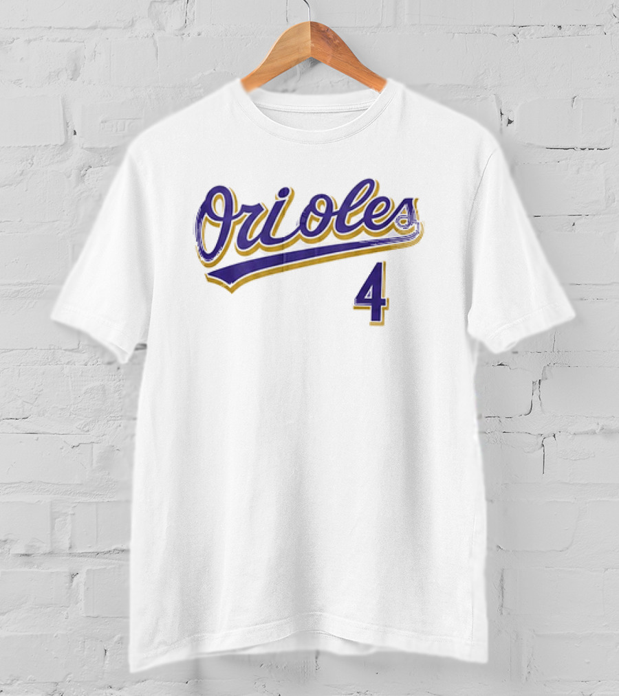 Orioles 4 2026 Zay Flowers Baseball Jersey Giveaway T-Shirt