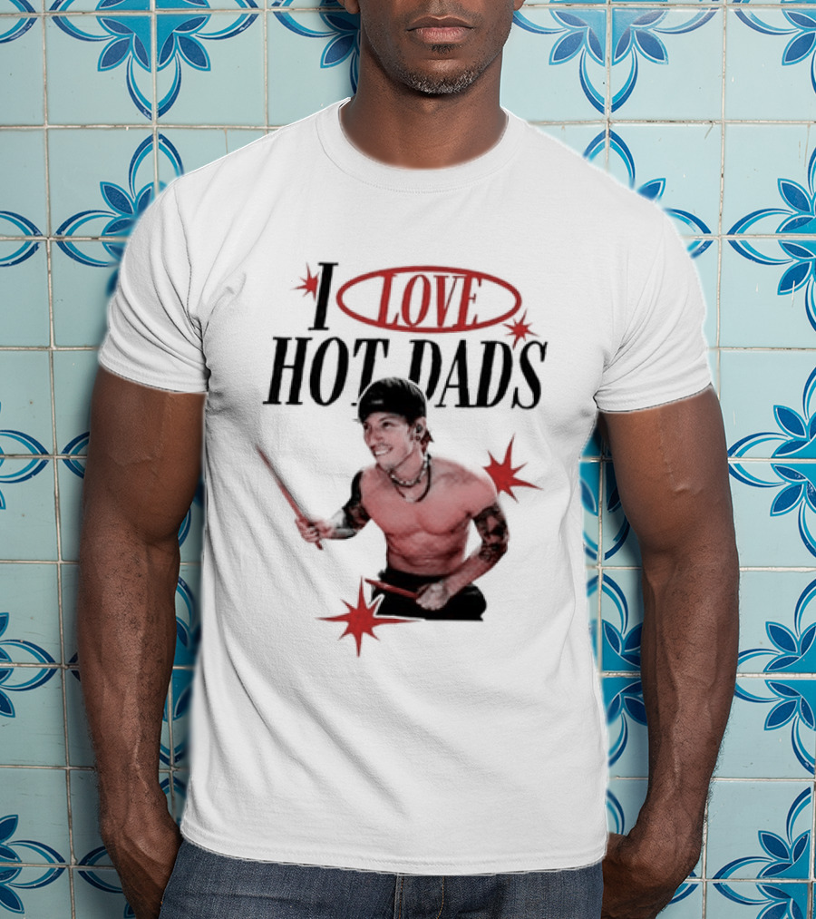 I Love Hot Dads Josh Dun Twenty One Pilots T-Shirt