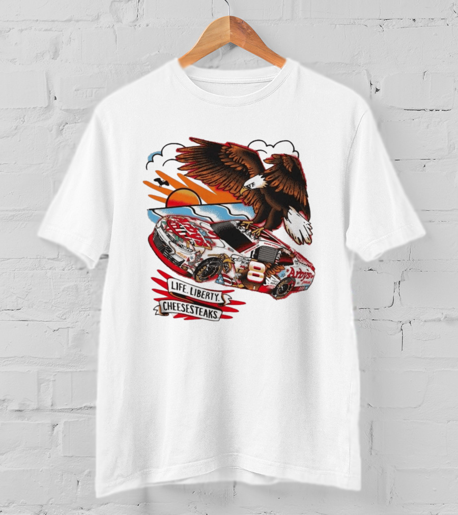 JR Motorsports Arby's Life Liberty Cheesesteaks Racing Car Eagle T-Shirt