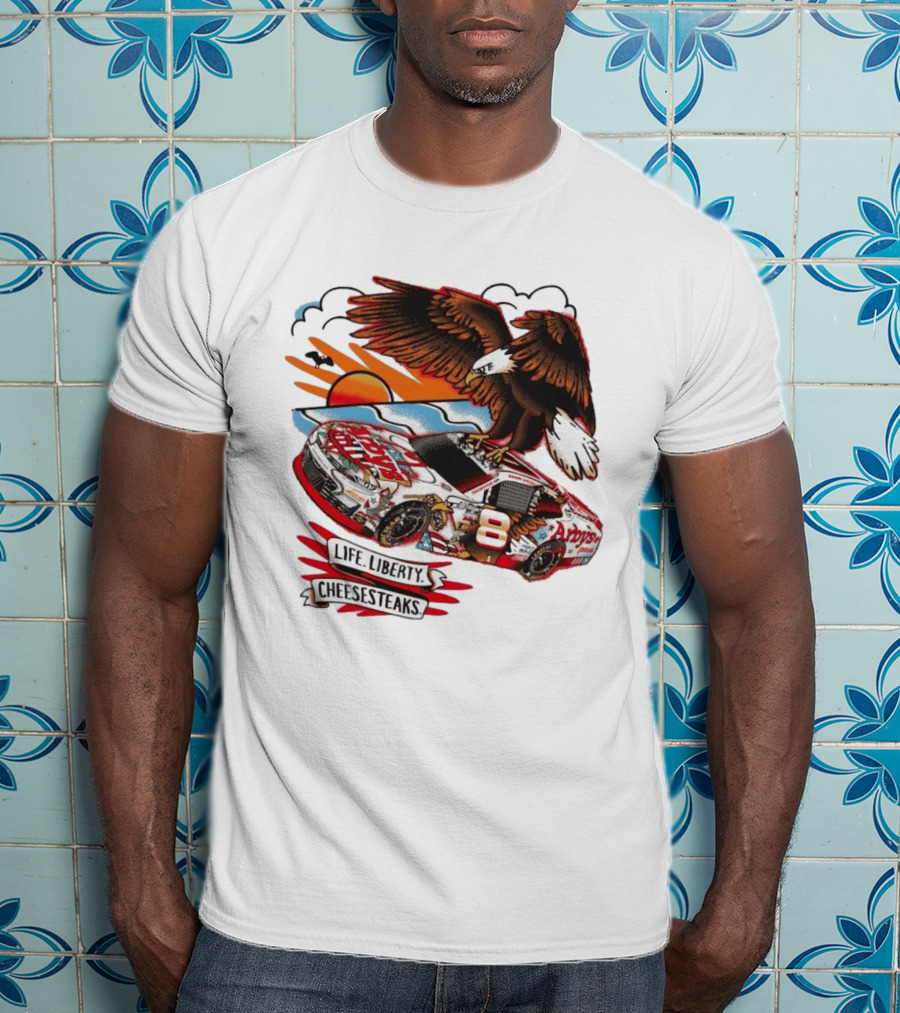 JR Motorsports Arby's Life Liberty Cheesesteaks Racing Car Eagle T-Shirt