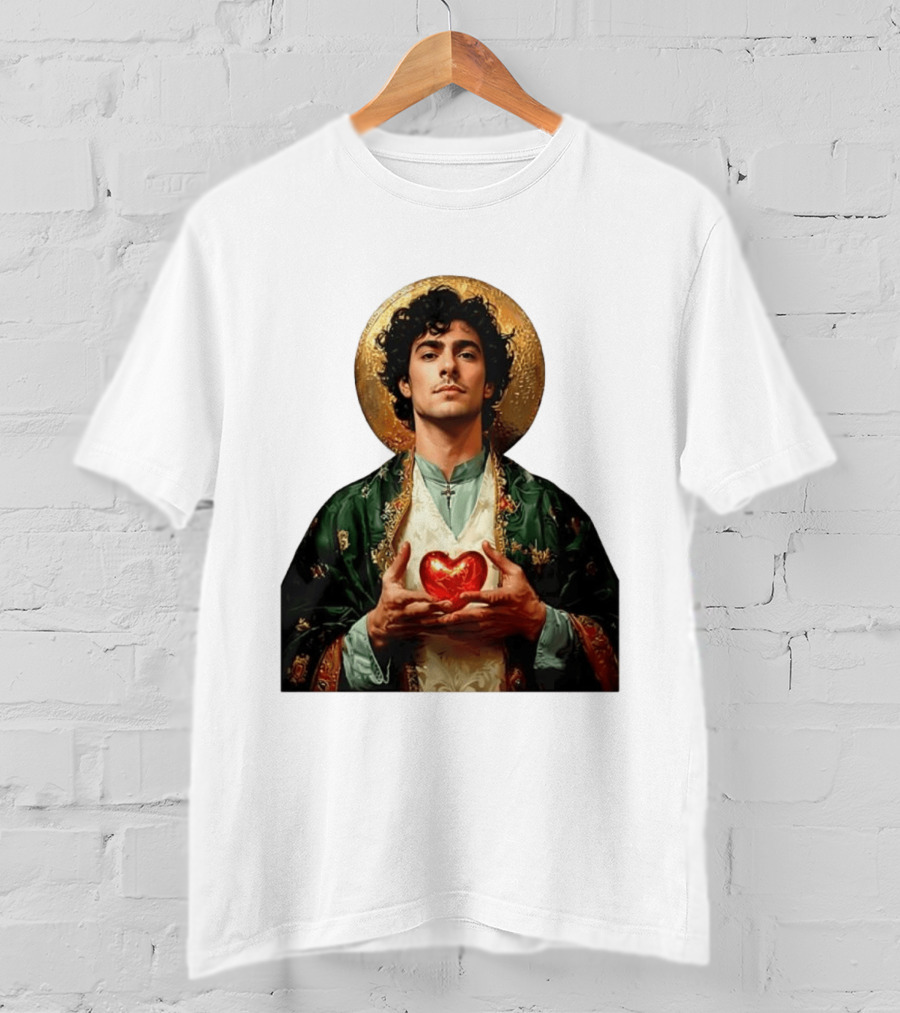 Luigi Mangione Patron Saint Holding Sacred Heart For Health Care Justice T-Shirt