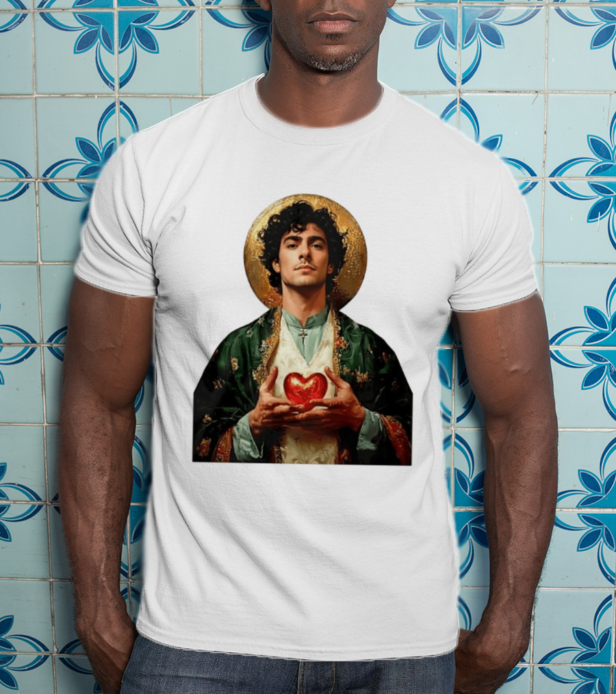Luigi Mangione Patron Saint Holding Sacred Heart For Health Care Justice T-Shirt