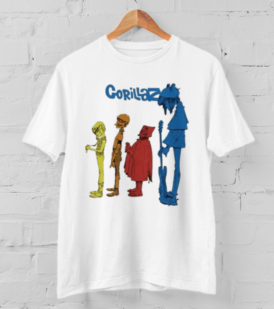 Gorillaz Concert Characters Art Tottenham Stadium Event T-Shirt