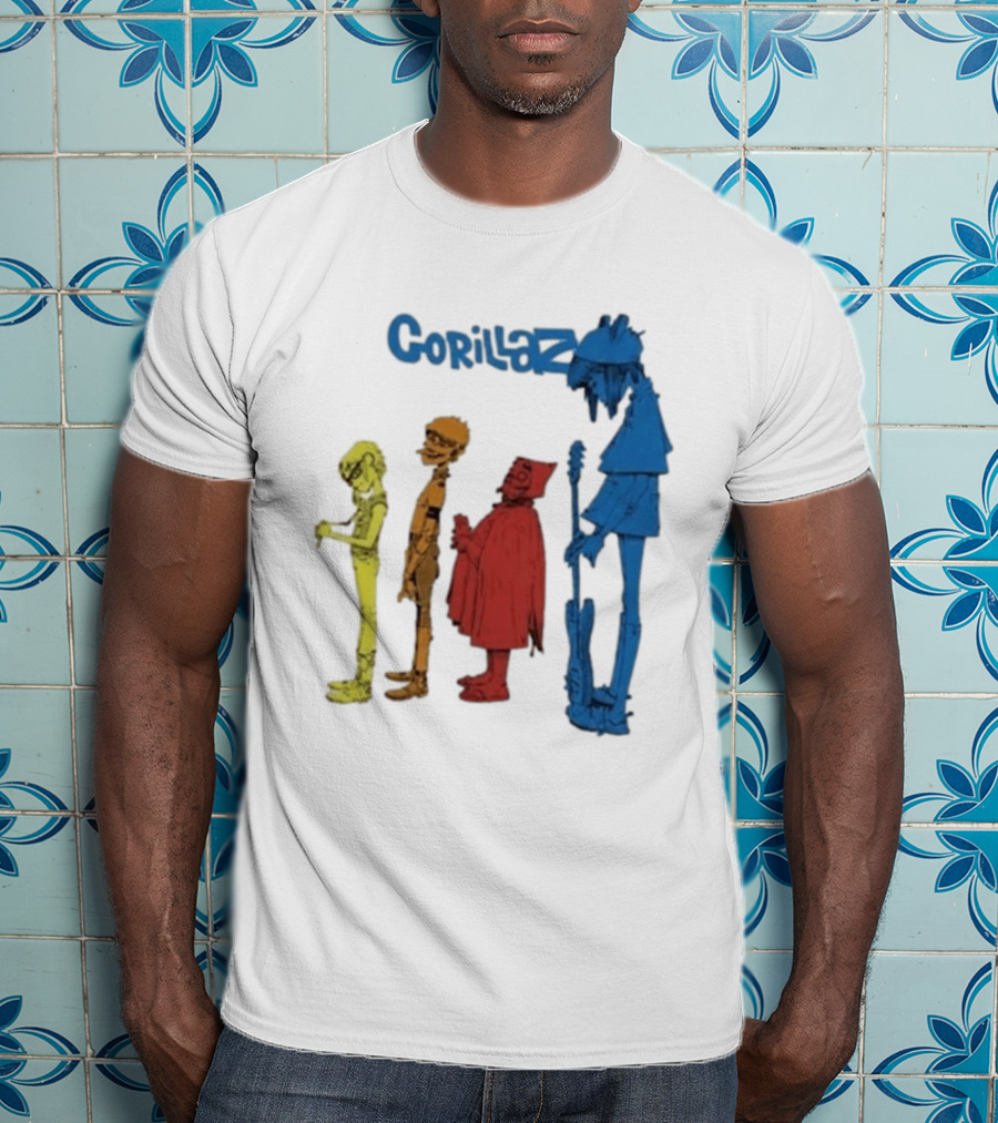 Gorillaz Concert Characters Art Tottenham Stadium Event T-Shirt
