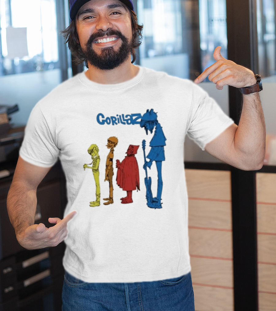 Gorillaz Concert Characters Art Tottenham Stadium Event T-Shirt
