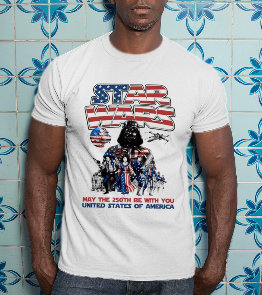Star Wars May The 250th Be With You United States Of America T-Shirt