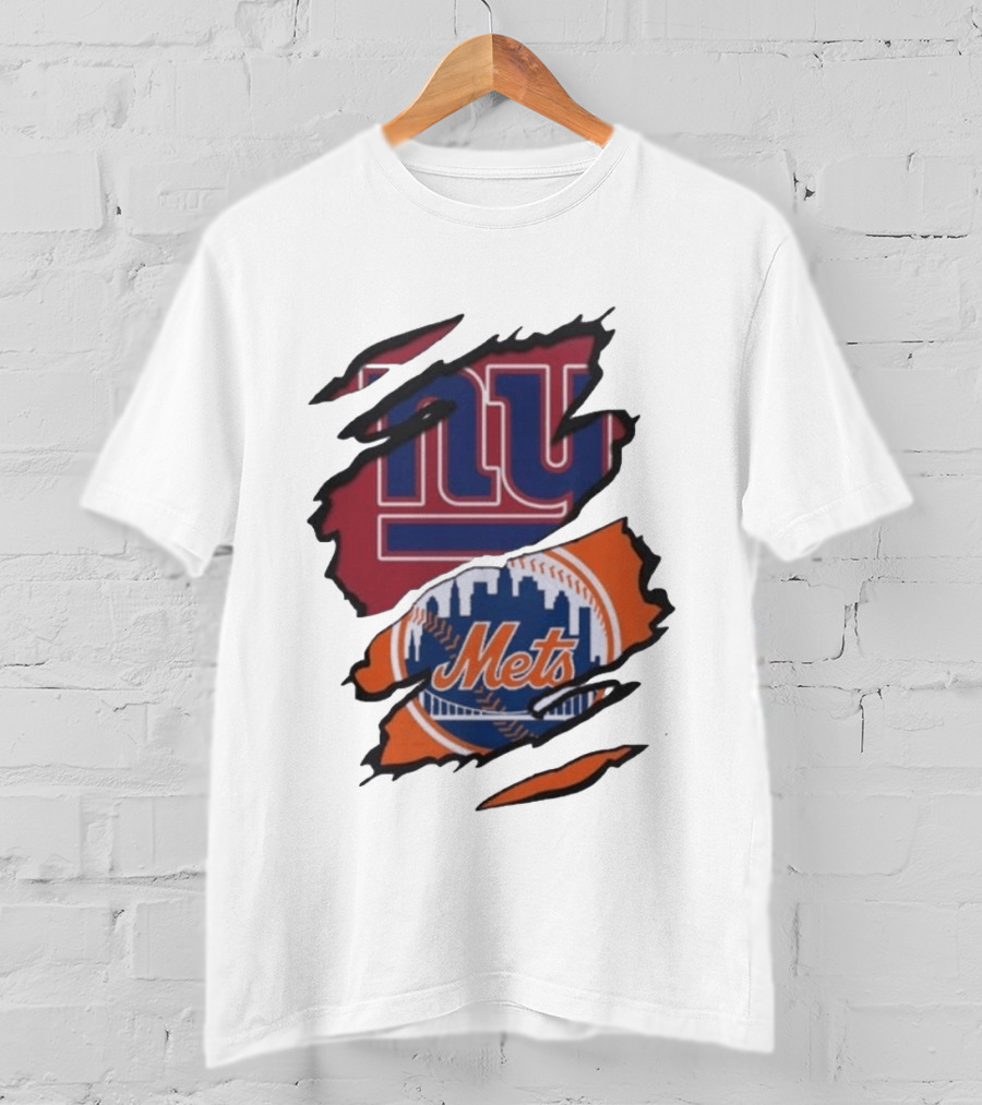 New York Giants NY Mets Beneath The Surface Fan T-Shirt