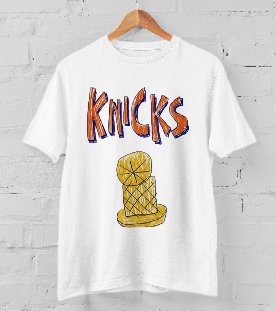 Knicks Hand Drawn NBA Champions Trophy T-Shirt