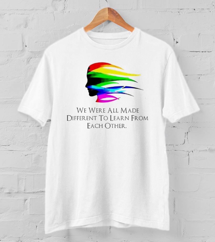 We Were All Made Different To Learn From Each Other Rainbow T-Shirt
