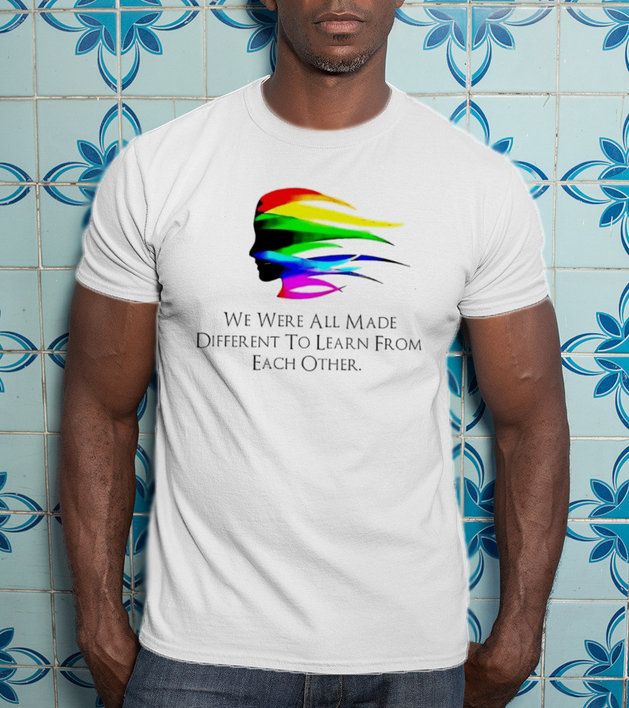 We Were All Made Different To Learn From Each Other Rainbow T-Shirt