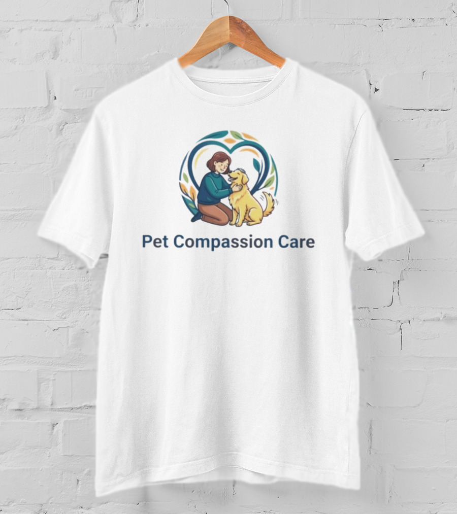 Pet Compassion Care Heartwarming Human Canine Bond And Love T-Shirt