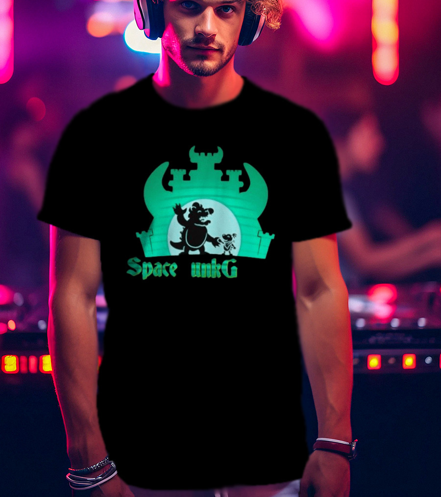 Bowser And Bowser Jr Super Mario Space Junk Galaxy Castle T-Shirt