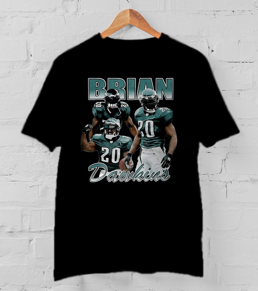 Brian Dawkins Philadelphia Eagles Number 20 Player Iconic Football Legend T-Shirt