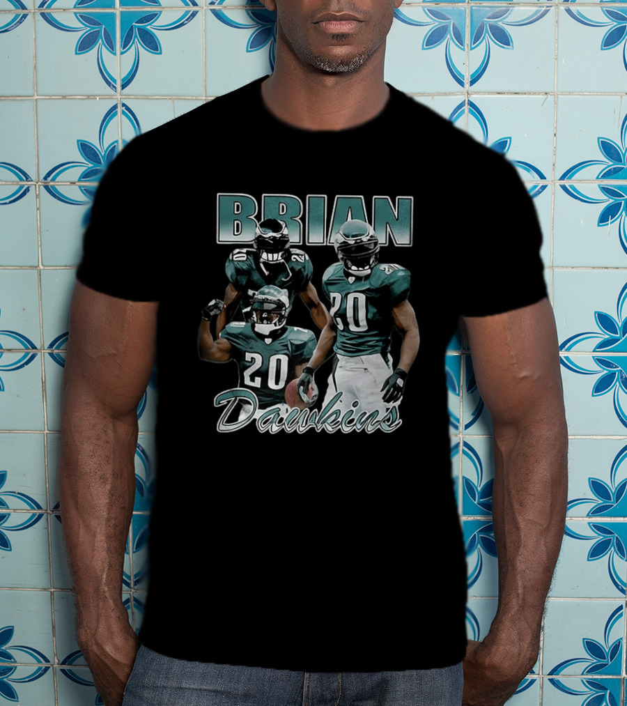 Brian Dawkins Philadelphia Eagles Number 20 Player Iconic Football Legend T-Shirt
