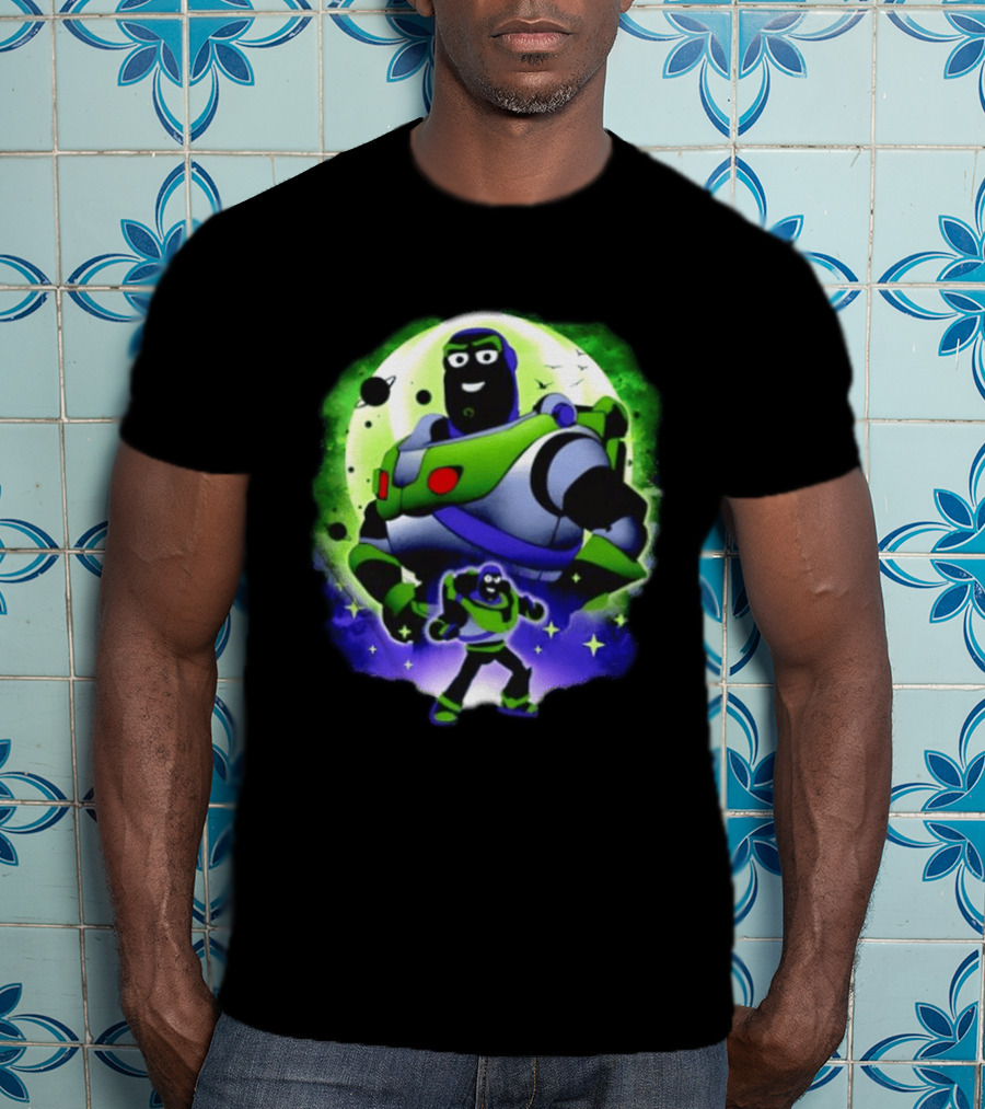 Buzz Lightyear Space Ranger Moon Planetary System Toy Story Galaxy T-Shirt
