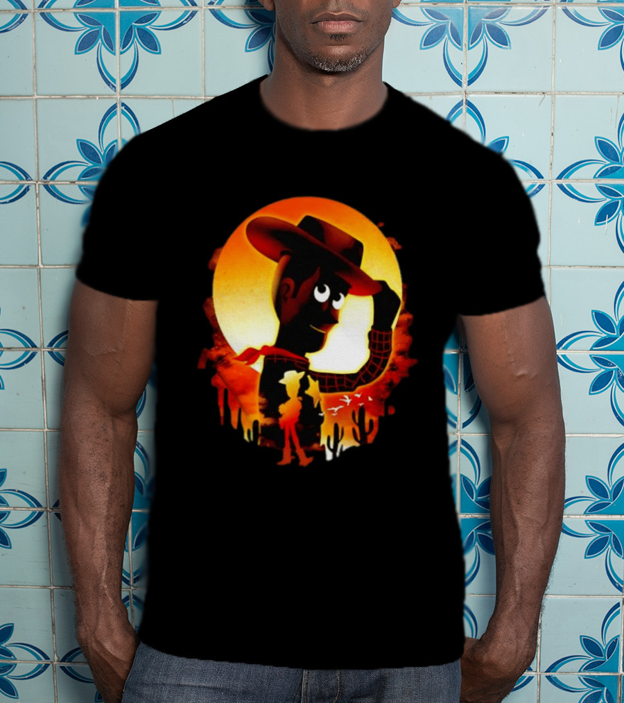 Sheriff Woody Pixar Toy Story Sunset Cowboy T-Shirt