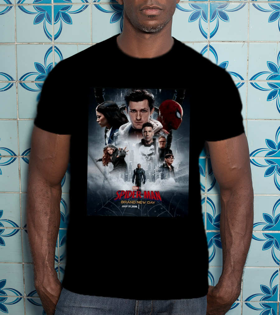 Marvel Studios Spider Man Brand New Day July 31 2026 Movie T-Shirt