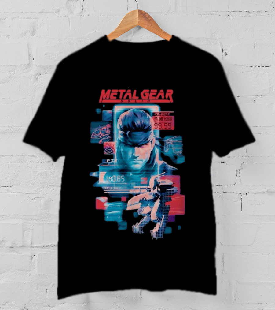 Metal Gear Solid Snake Tactical Espionage Action Alert 99.99 PTT Memory 89.85 T-Shirt