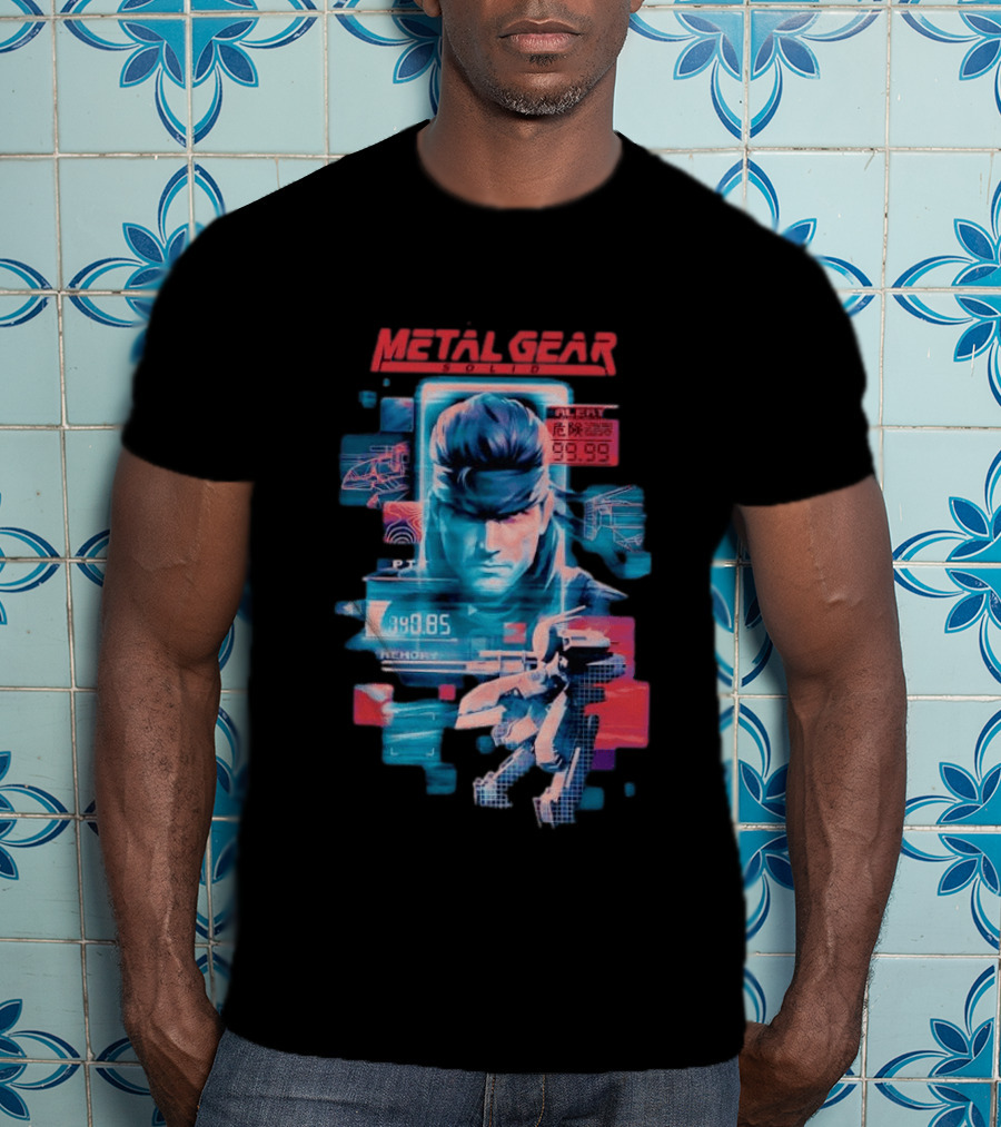Metal Gear Solid Snake Tactical Espionage Action Alert 99.99 PTT Memory 89.85 T-Shirt