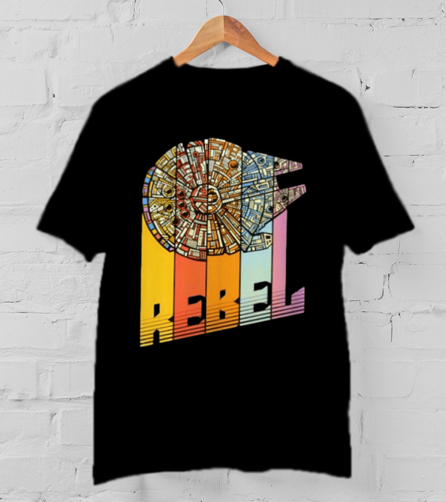 Millennium Falcon REBEL Star Wars Spaceship Movie T-Shirt