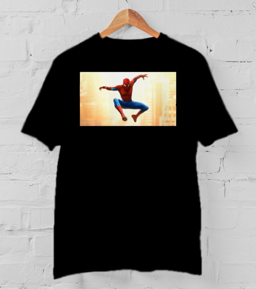 Spider Man Brand New Day July 2026 Jumping Action Pose Classic Suit T-Shirt