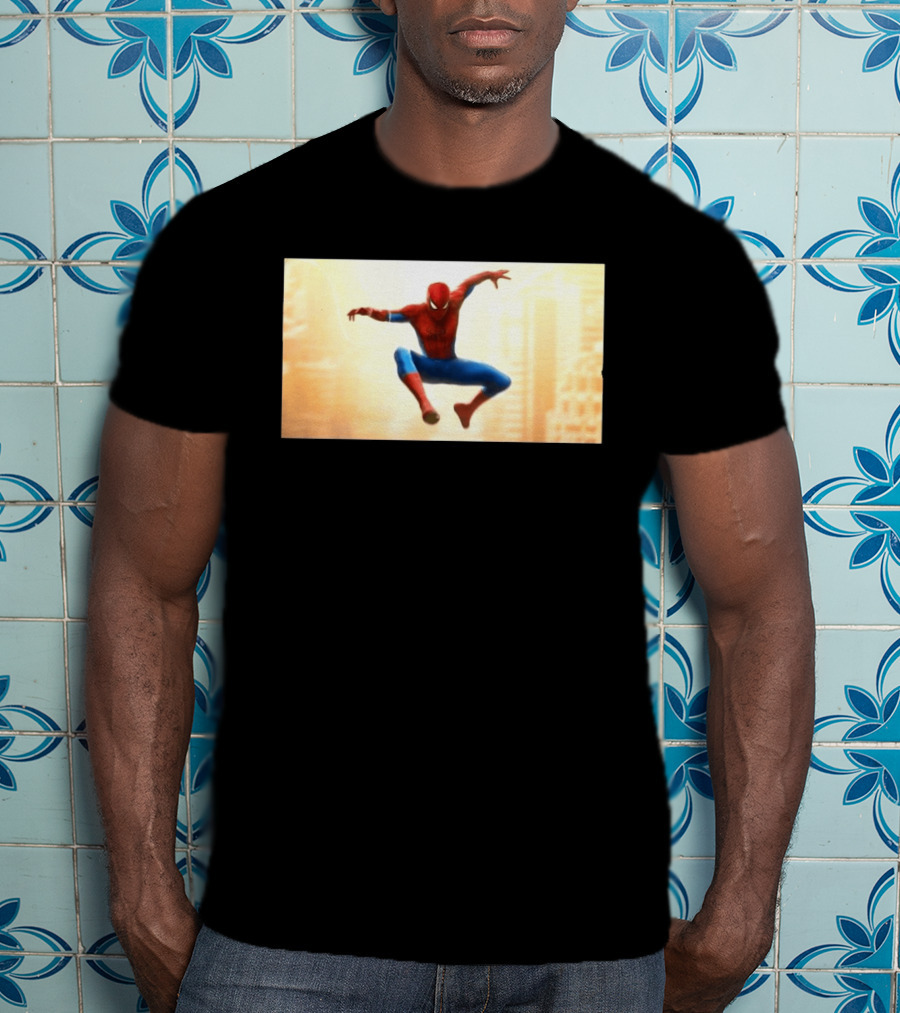Spider Man Brand New Day July 2026 Jumping Action Pose Classic Suit T-Shirt