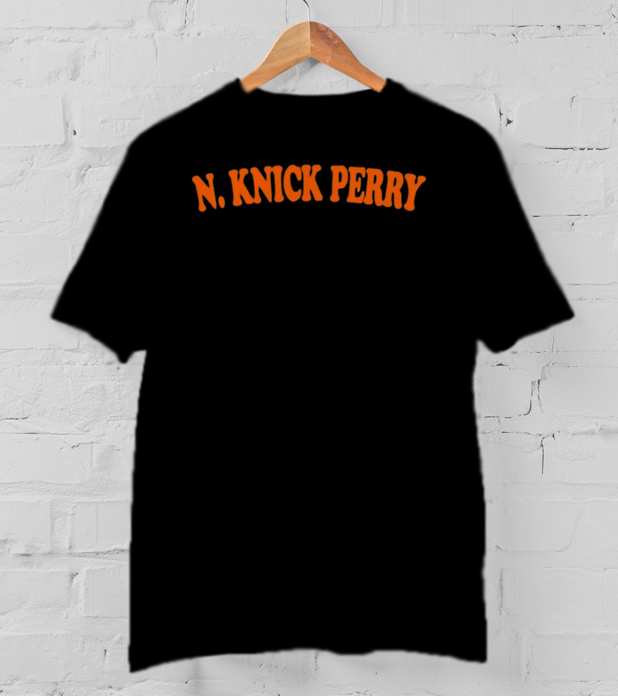 N. Knick Perry New York Knicks Retro Style Classic Orange T-Shirt
