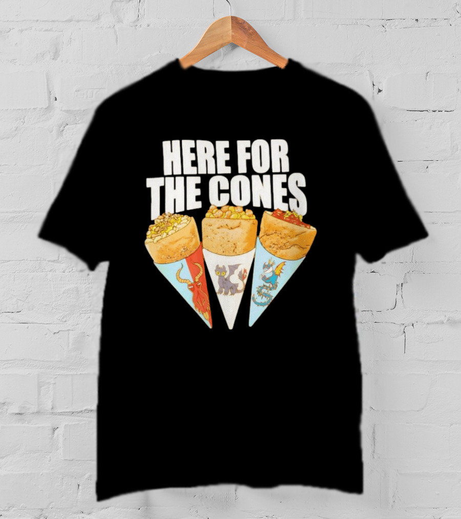 Here For The Cones Toothless How To Train Your Dragon Universal Epic Universe T-Shirt
