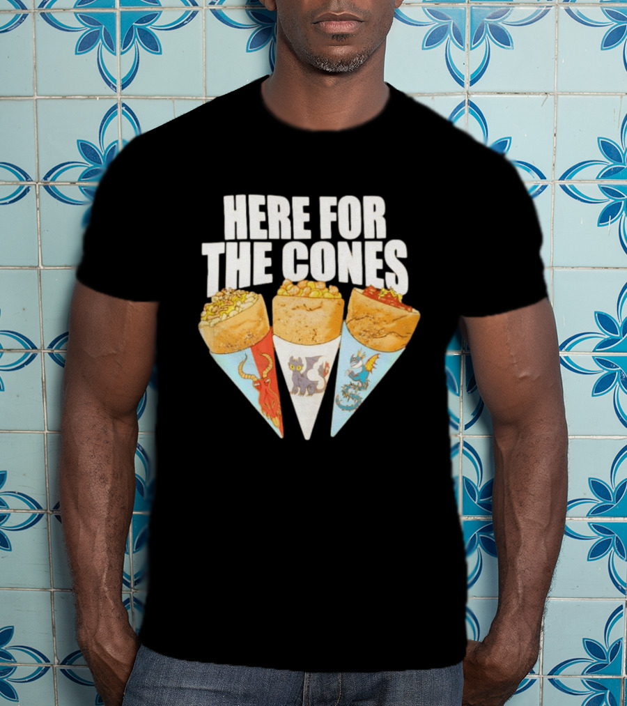 Here For The Cones Toothless How To Train Your Dragon Universal Epic Universe T-Shirt