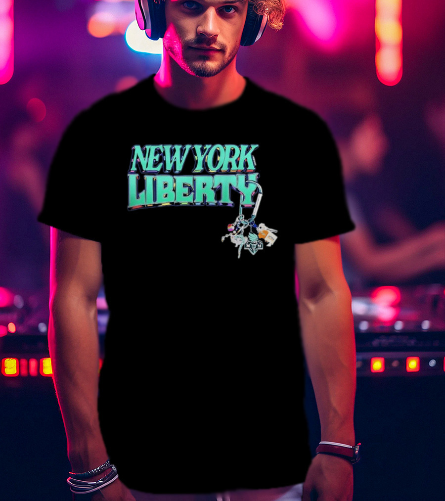 New York Liberty Carabiner Pride Keychain Accessories T-Shirt