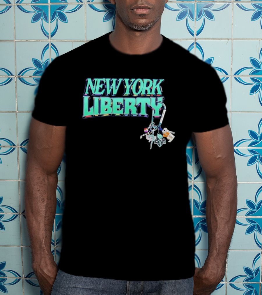 New York Liberty Carabiner Pride Keychain Accessories T-Shirt