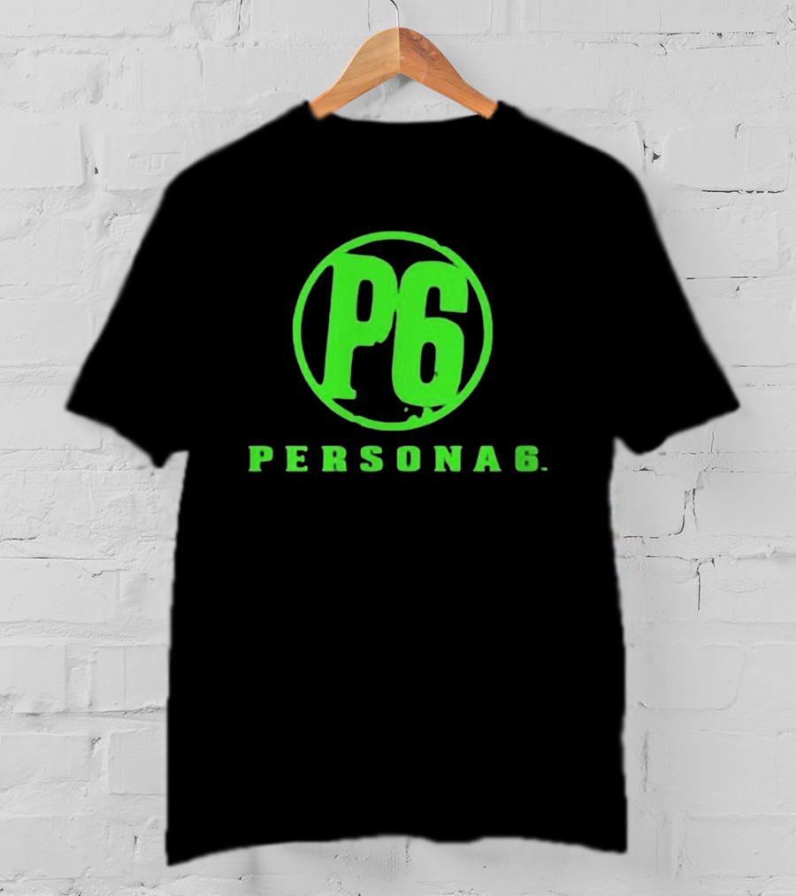 Persona 6 P6 Green Logo Commemorative T-Shirt