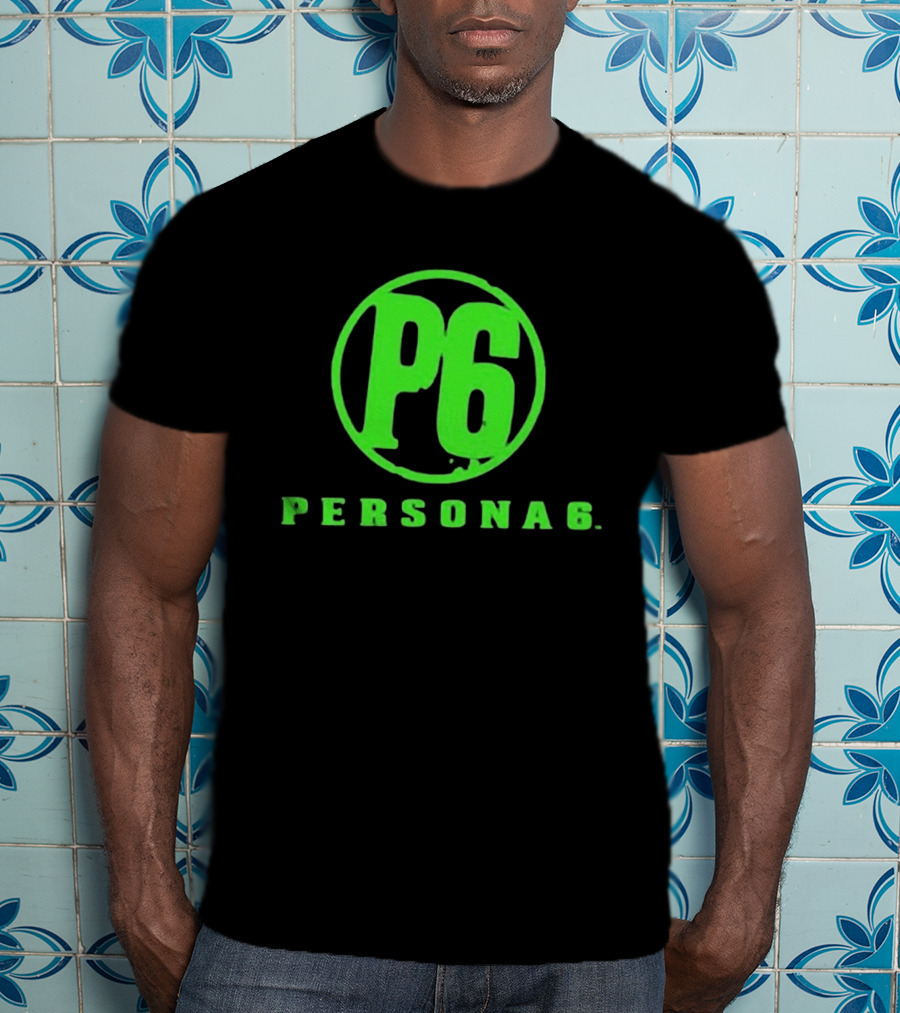 Persona 6 P6 Green Logo Commemorative T-Shirt