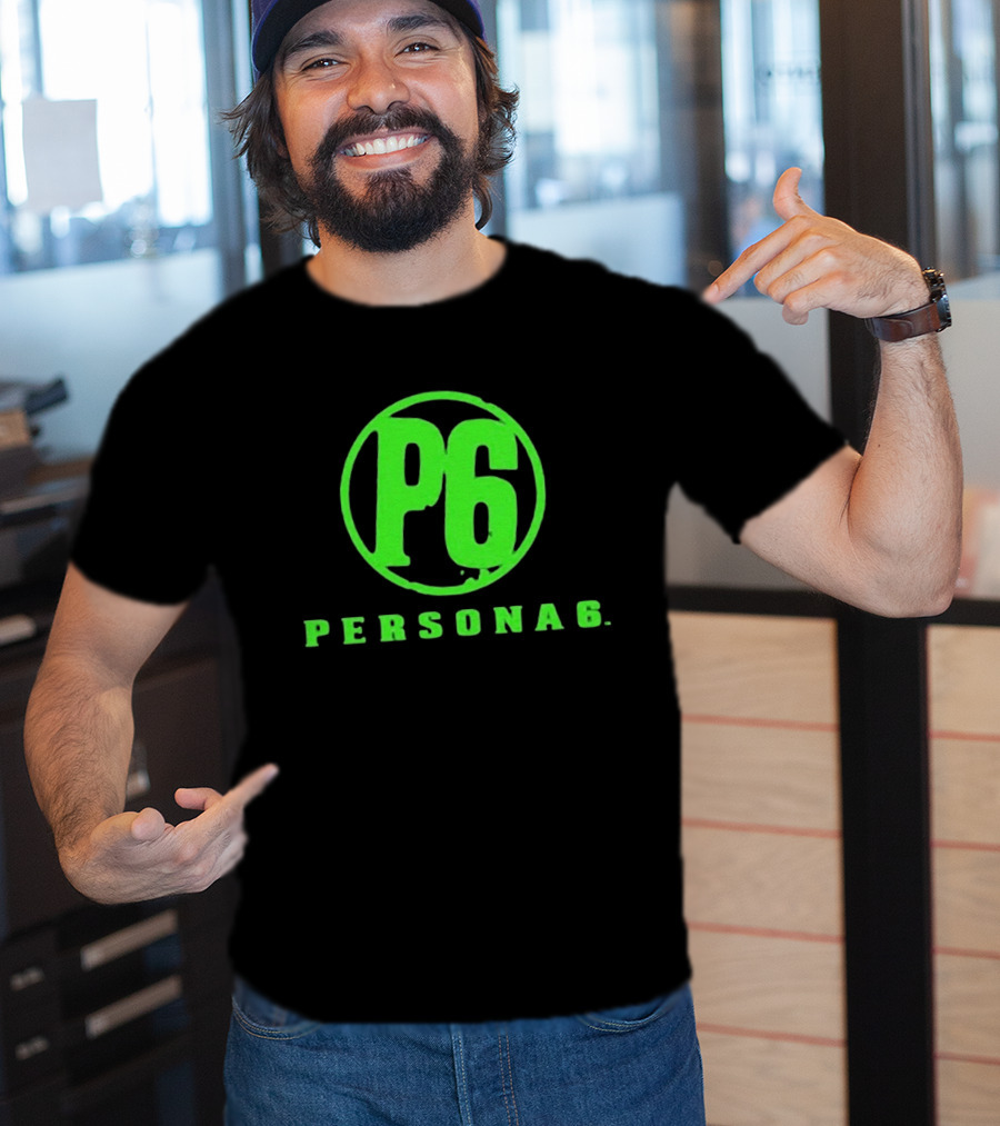 Persona 6 P6 Green Logo Commemorative T-Shirt