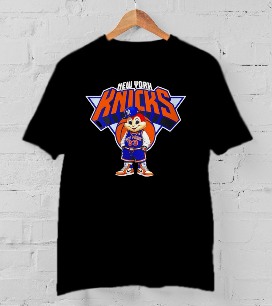 Project Barkada Jollibee New York Knicks 33 Basketball Collaboration T-Shirt