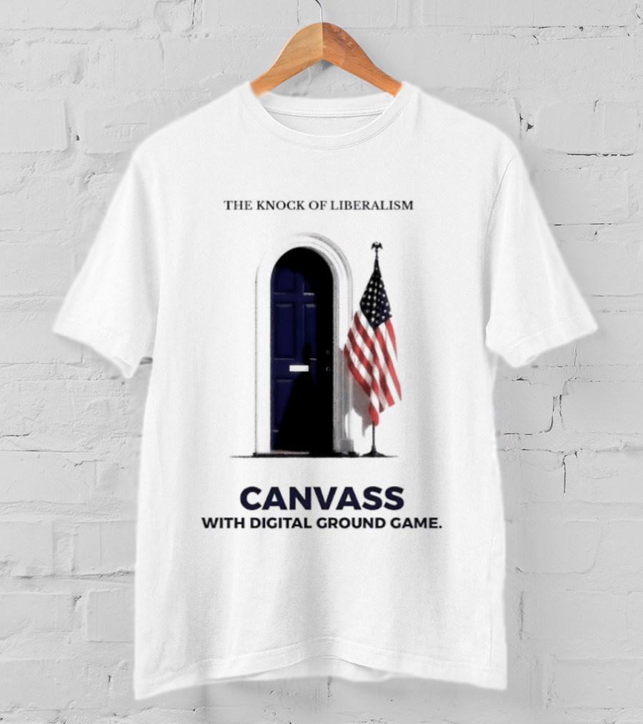 S With Flag And Doorway Digital Ground Game T-Shirt