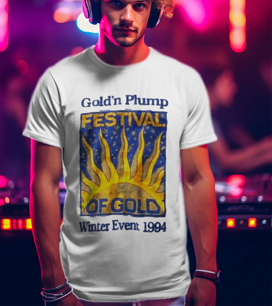 Gold N Plump Festival Of Gold Winter Event 1994 Sunburst And Stars T-Shirt