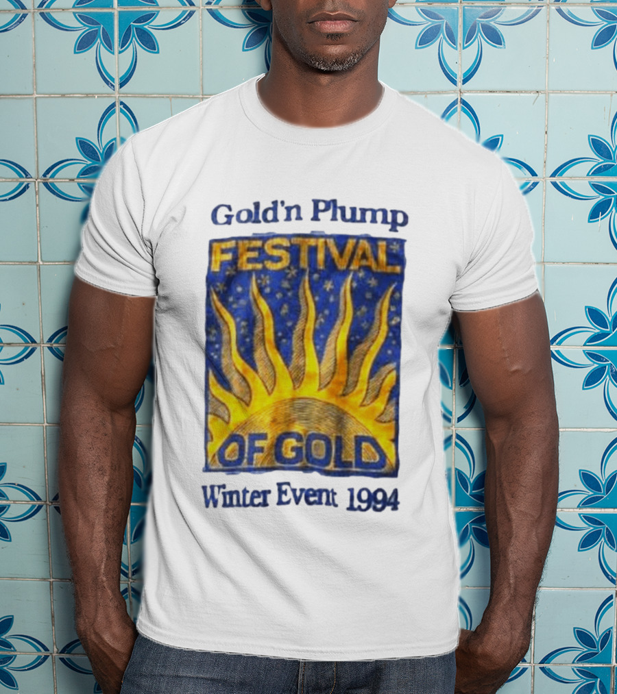 Gold N Plump Festival Of Gold Winter Event 1994 Sunburst And Stars T-Shirt
